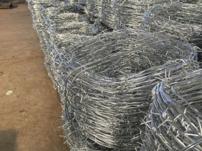 barbed wire used for field fence chain link fence and Star picket