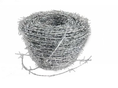 hot dipped galvanized single 2.0mm 2.2mm barbed wire with round roll