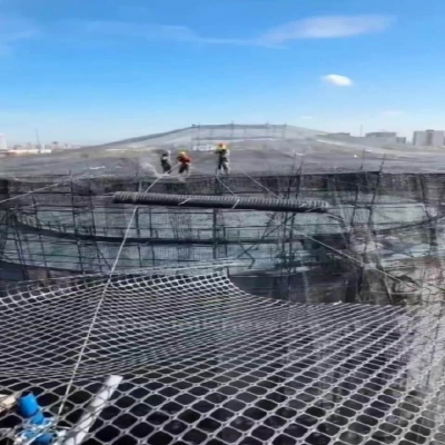 Anti-Collision Drone Barrier Net for Oilfield, Gas Storage & Grain Silos